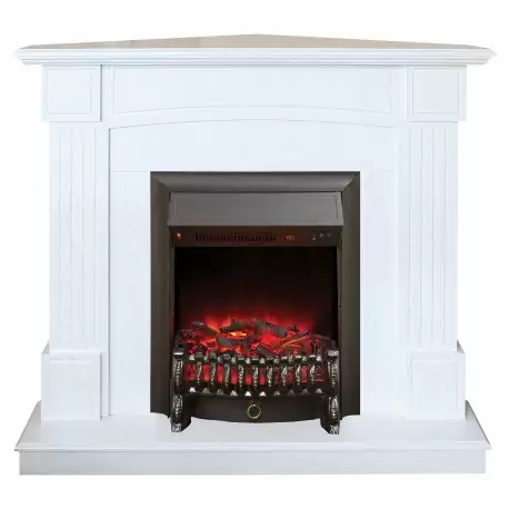 Каминокомплект RealFlame Andrea Corner с очагом Fobos Lux Black S