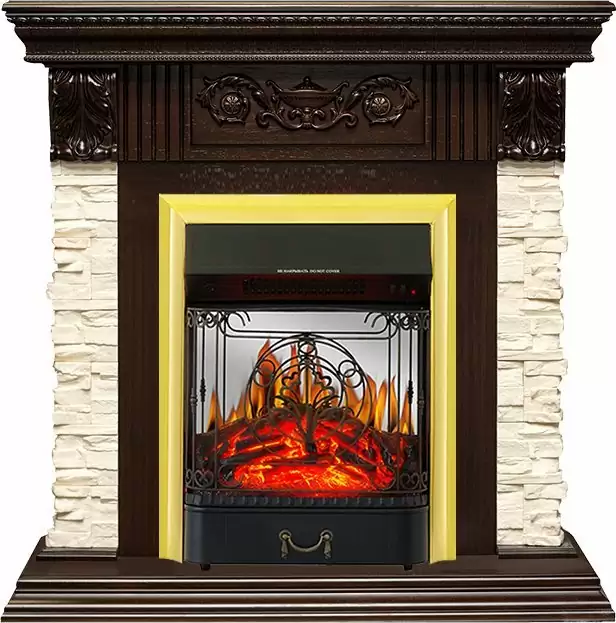 Каминокомплект Royal Flame Luxemburg с очагом Majestic FX M Brass