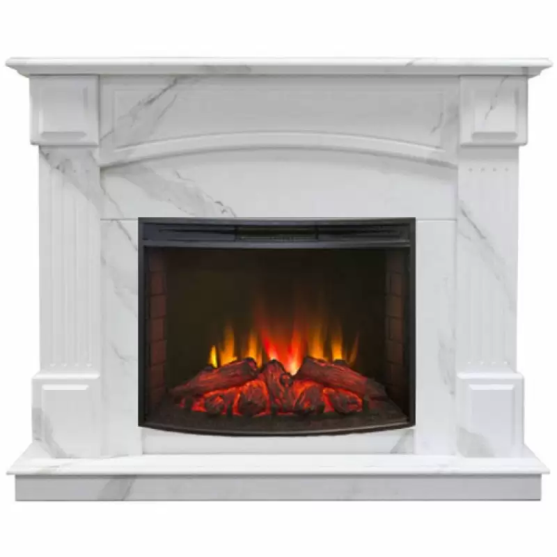 Каминокомплект RealFlame Carolina 25.5/24 WT F512 c очагом Evrika LED