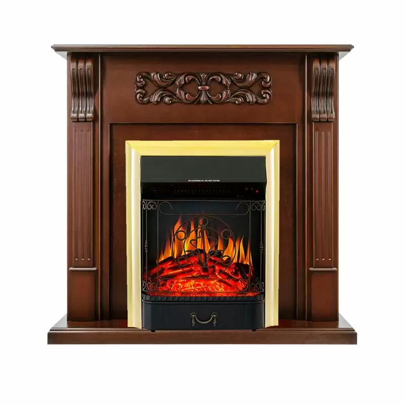 Каминокомплект Royal Flame Venice махагон коричневый антик c очагом Majestic FX Brass