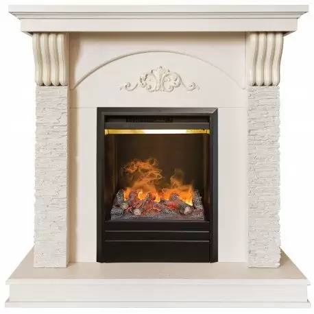 Каминокомплект RealFlame Corfino WT с очагом 3D Olympic