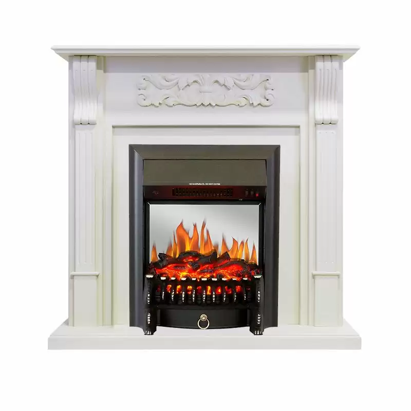 Каминокомплект Royal Flame Venice фактурный белый c очагом Fobos FX M Black