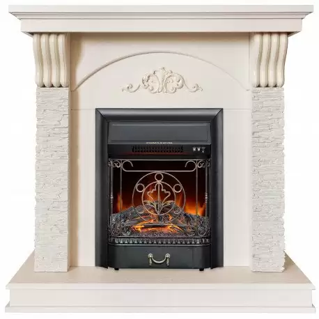 Каминокомплект RealFlame Corfino WT с очагом Majestic Lux Black S