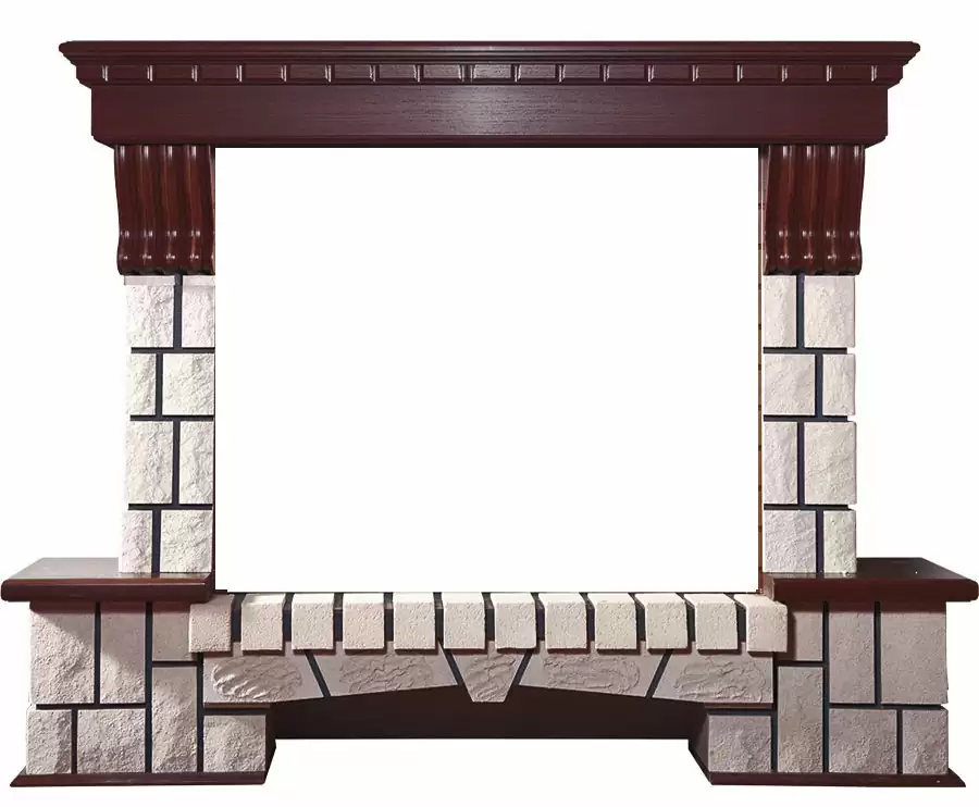 Портал Interflame Экстер махагон под очаги Panoramic 33