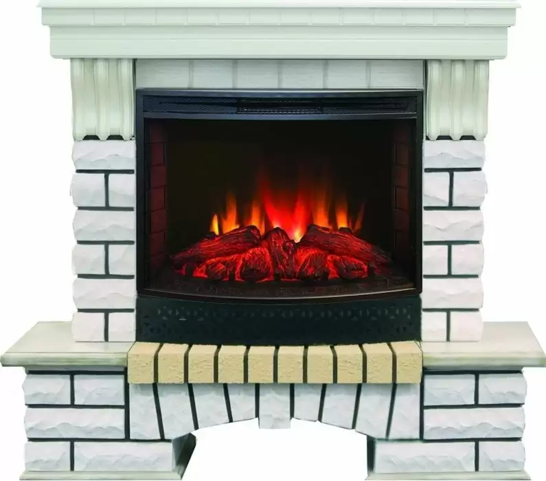 Каминокомплект RealFlame Country 25/25,5 WT с очагом Evrika 25,5 LED