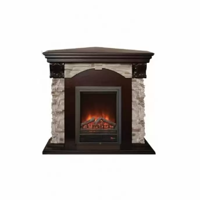 Каминокомплект RealFlame Dublin ROCK Corner STD/EUG AO с очагом Eugene
