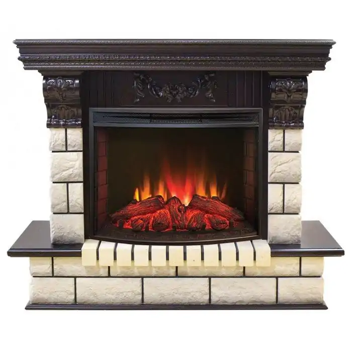 Каминокомплект RealFlame Gracia 25'5/24 AO с очагом Evrika 25,5 LED