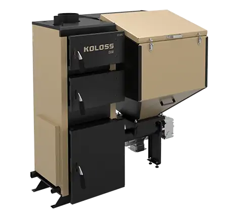 Напольный твердотопливный котел Koloss Auto DUO PLUS 55