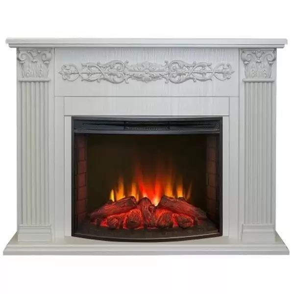Каминокомплект RealFlame Milton 25,5/26 WT с очагом Evrika 25,5 LED