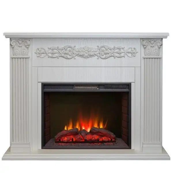 Каминокомплект RealFlame Milton 25,5/26 WT с очагом Sparta 25,5 LED