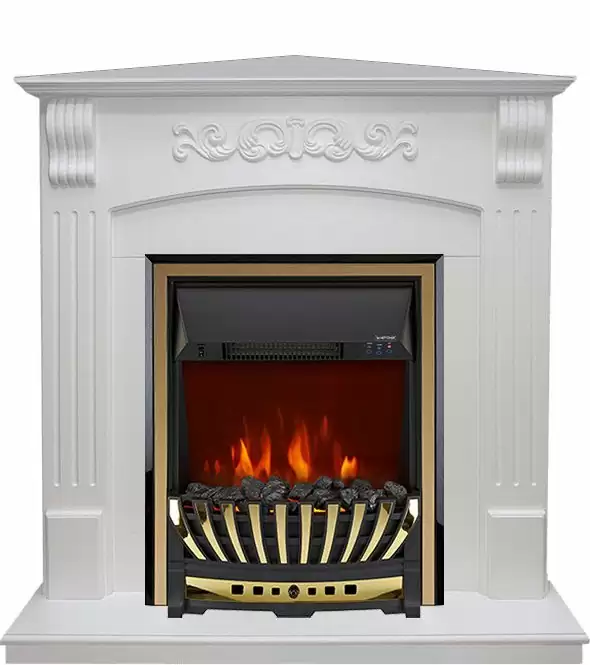 Каминокомплект Royal Flame Sorrento угловой c очагом Aspen Brass