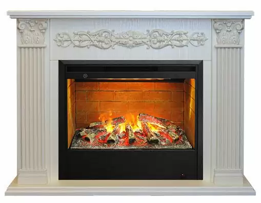 Каминокомплект RealFlame Milton 25,5/26 WT с очагом 3D Helios 26