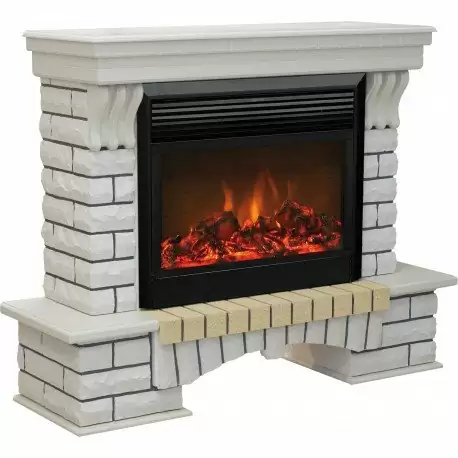 Каминокомплект RealFlame Country 26 WT с очагом MoonBlaze LUX Black/Brass