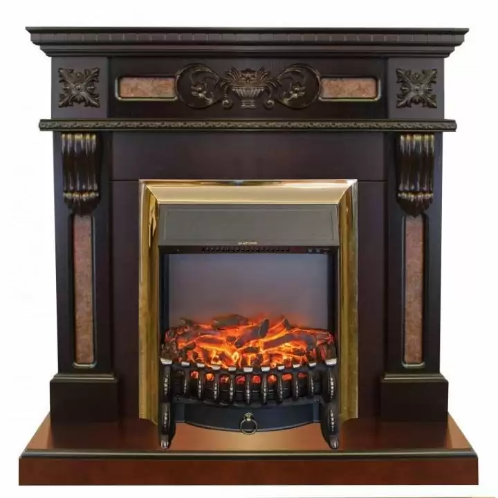 Каминокомплект RealFlame Corsica STD/EUG AO с очагом Fobos Lux Brass S