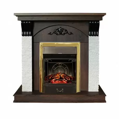 Каминокомплект RealFlame Corfino NT с очагом Majestic Lux Brass S