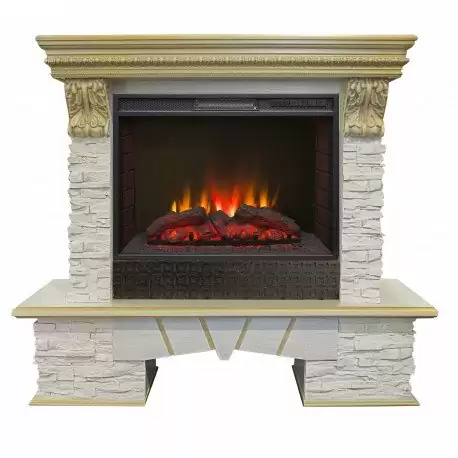 Каминокомплект RealFlame Rockland LUX 25/25,5 с очагом Sparta 25,5 LED