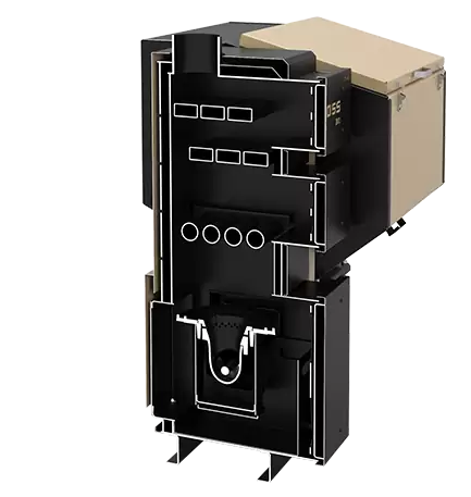 Напольный твердотопливный котел Koloss Auto DUO PLUS 65