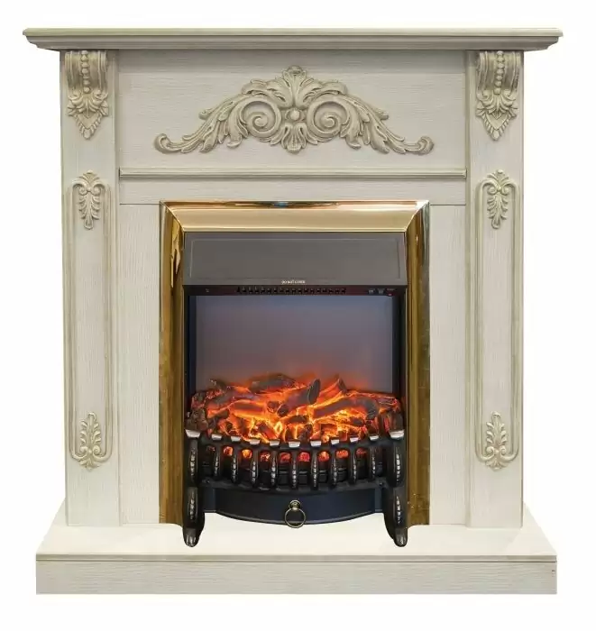 Каминокомплект RealFlame Anita corner STD/EUG WTG с очагом Fobos Lux Brass S