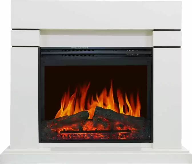 Каминокомплект Royal Flame Lindos белый с очагом Jupiter FX New