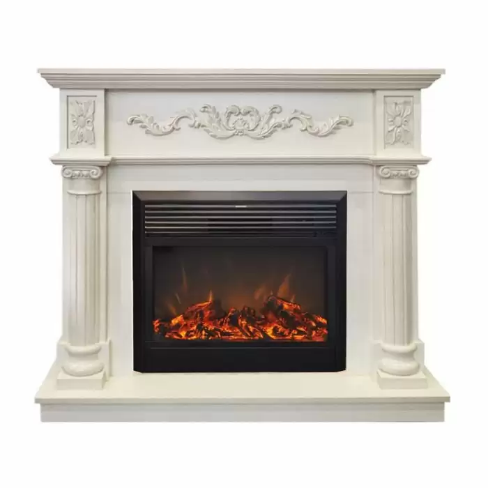 Каминокомплект RealFlame Silvia 26 WT с очагом MoonBlaze LUX Black