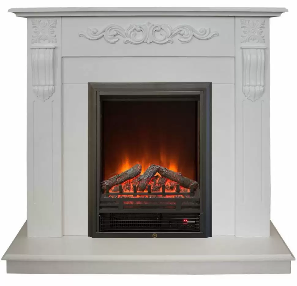 Каминокомплект RealFlame Dominica STD/EUG WT с очагом Eugene