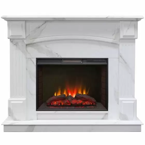 Каминокомплект RealFlame Carolina 25.5/24 WT F512 c очагом Sparta LED