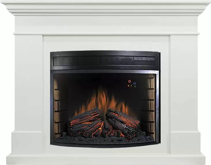 Каминокомплект Royal Flame California белый с очагом Dioramic 28 LED FX