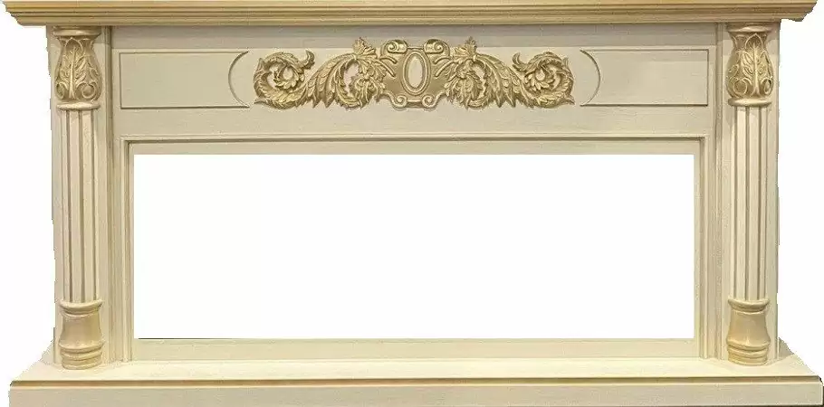 Портал Interflame Лорд бежевый с золотой патиной под очаг FreeSpace 50 LED FX QZ