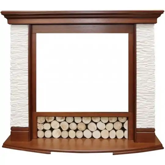 Портал Royal Flame Country сланец мелкий белый