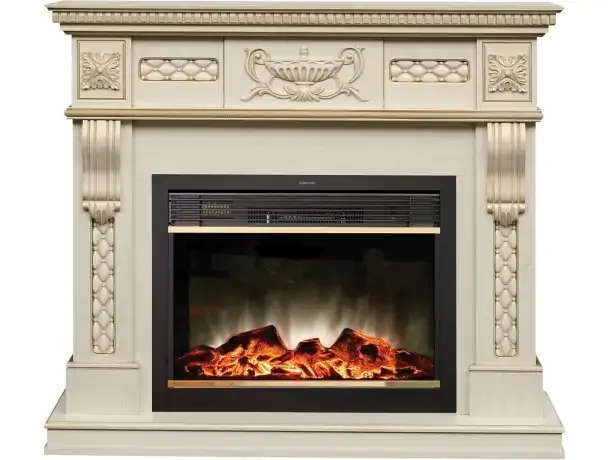 Каминокомплект RealFlame Corsica Lux 25,5 с очагом MoonBlaze S LUX Brass