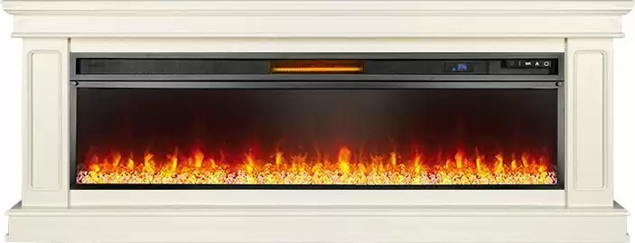 Каминокомплект Royal Flame Geneva 60 слоновая кость с патиной с очагом Vision 60 LED