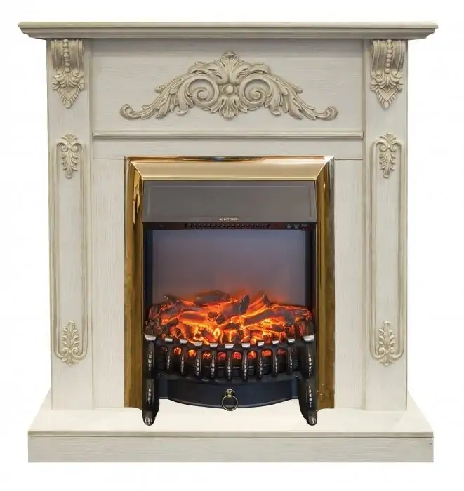 Каминокомплект RealFlame Anita STD/EUG WTG с очагом Fobos Lux Brass S