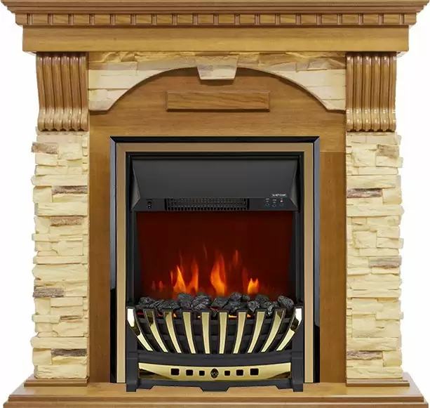 Каминокомплект Royal Flame Dublin с очагом Aspen Brass