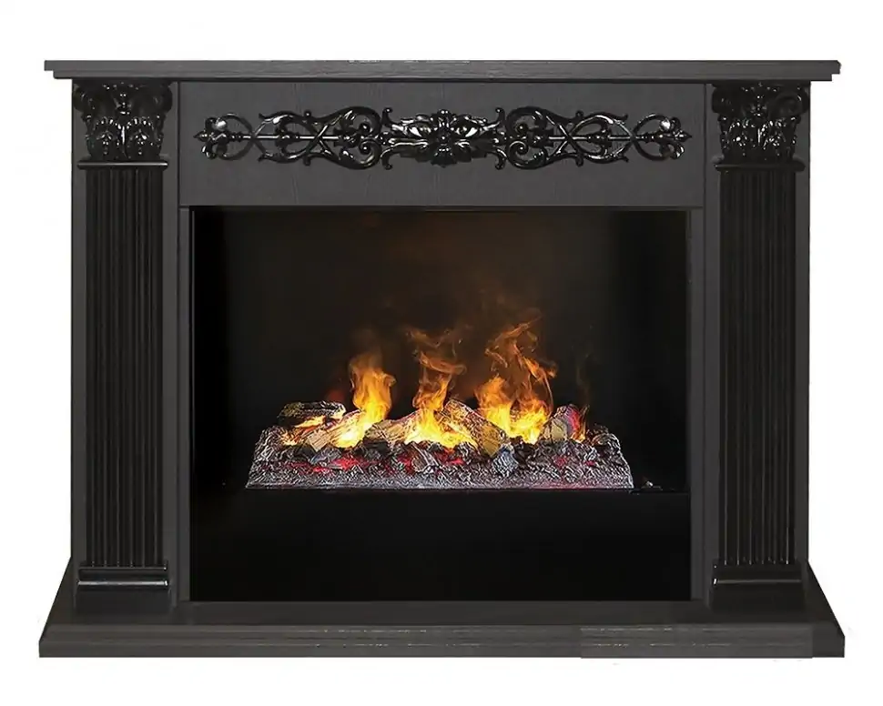 Каминокомплект RealFlame Milton 25,5/26 DN 3D Cassette 630 + Black вставка