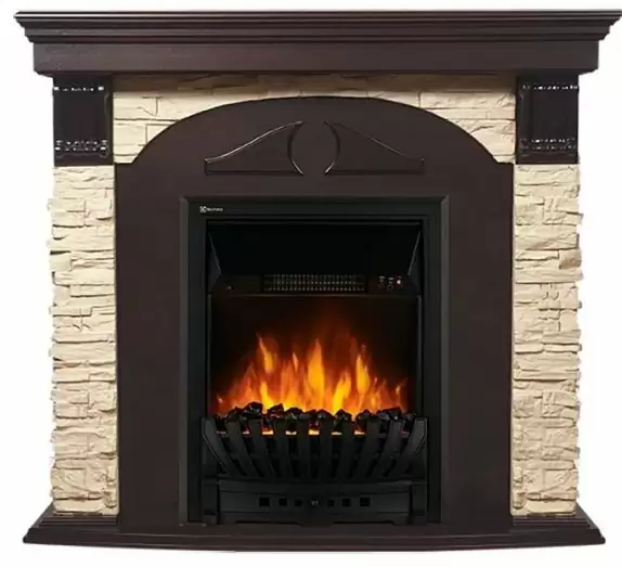 Каминокомплект угловой Electrolux Torre Classic U с очагом Classic EFP/P-1020LS