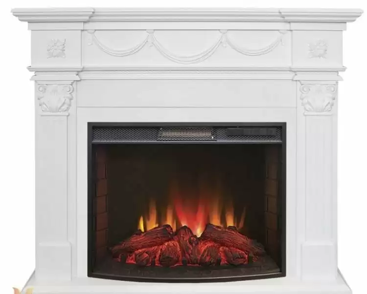 Каминокомплект RealFlame Casablanca 25,5/26 WT с очагом Evrika 25,5 LED