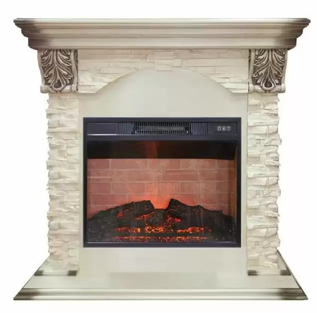 Каминокомплект RealFlame Dublin LUX STD/EUG/24 WT с очагом Irvine 24