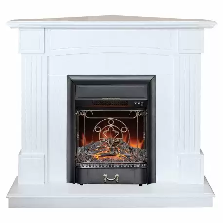 Каминокомплект RealFlame Andrea Corner с очагом Majestic Lux Black S