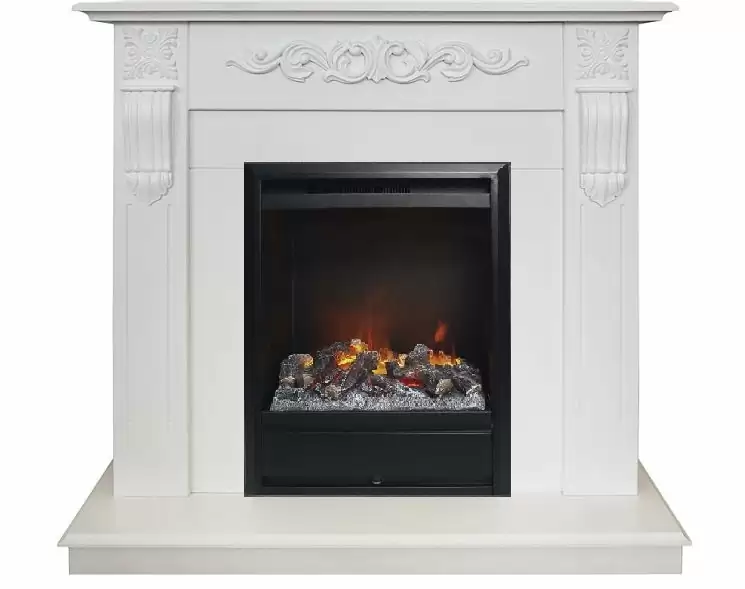 Каминокомплект RealFlame Dominica STD/EUG WT с очагом 3D Olympic