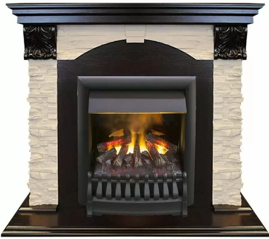 Каминокомплект RealFlame Dublin LUX STD/EUG DN с очагом 3D Oregan