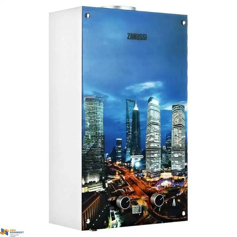 Газовый проточный водонагреватель Zanussi GWH 10 Fonte Glass Metropoli