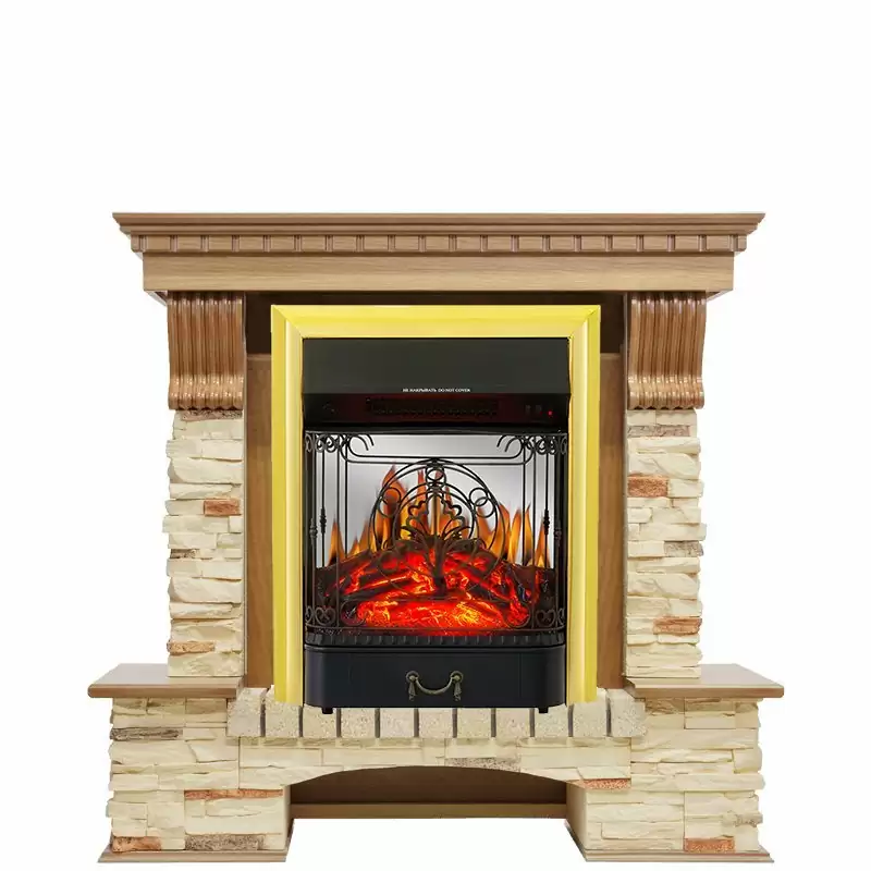 Каминокомплект Royal Flame Pierre Luxe сланец с очагом Majestic FX M Brass