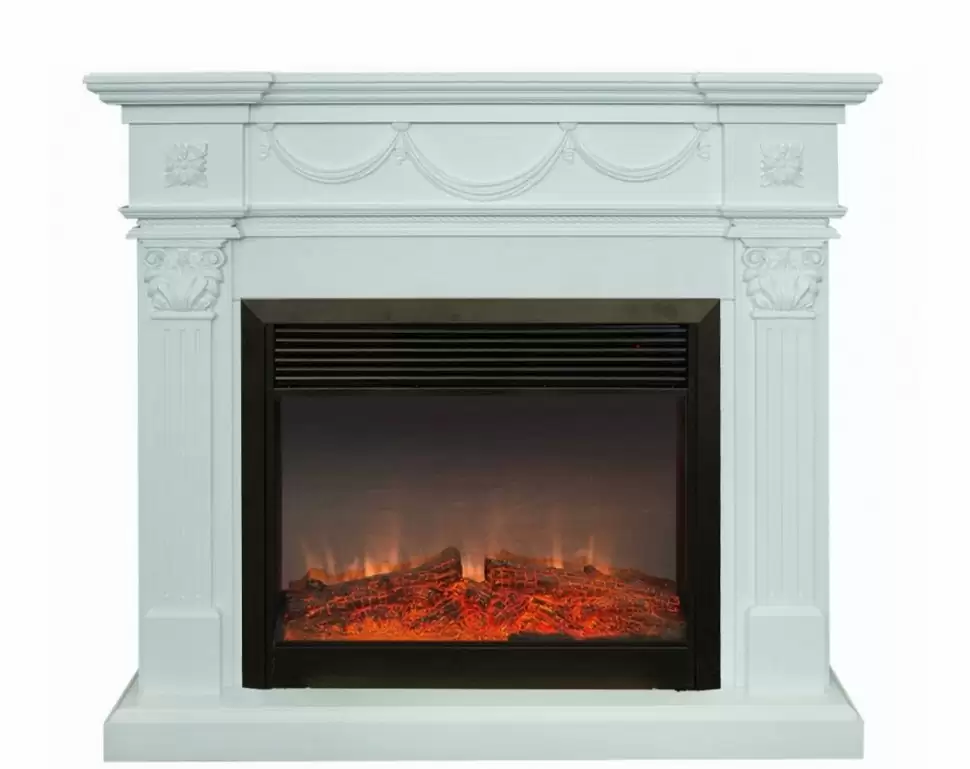 Каминокомплект RealFlame Casablanca 25,5/26 WT с очагом Moonblaze Deluxe
