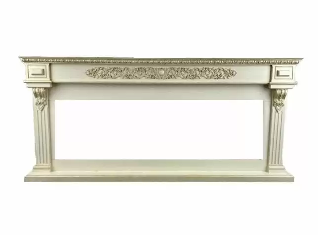 Портал Interflame Вена бежевый с золотой патиной под очаг FreeSpace 60 LED FX QZ