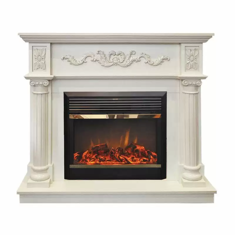 Каминокомплект RealFlame Silvia 26 WT с очагом MoonBlaze LUX Brass