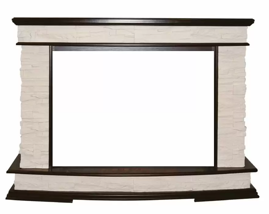 Портал Interflame Памир сланец коньячный дуб под очаг Panoramic 33W LED FX