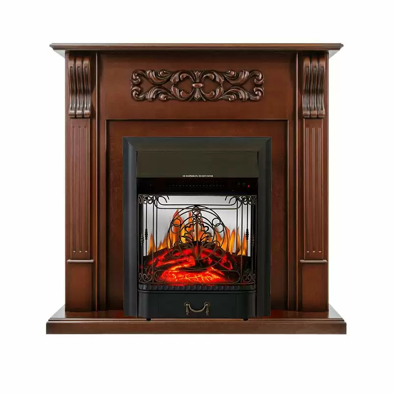 Каминокомплект Royal Flame Venice махагон коричневый антик c очагом Majestic FX M Black