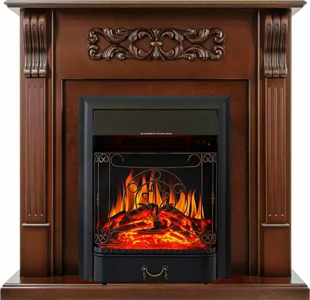 Каминокомплект Royal Flame Venice махагон коричневый антик c очагом Majestic FX Black