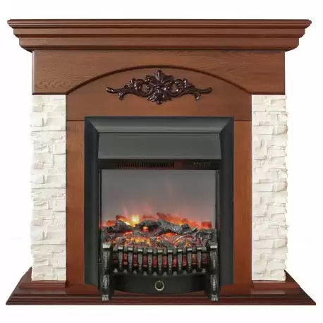 Каминокомплект RealFlame Neapolis NT с очагом Fobos Lux Black S