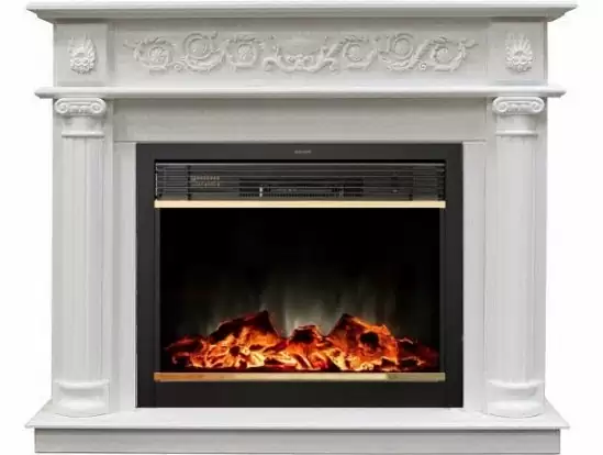 Каминокомплект RealFlame Attica 25,5 с очагом MoonBlaze S LUX Brass